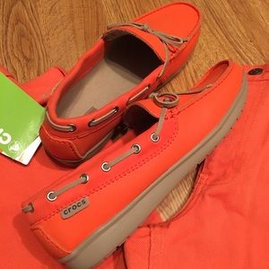 New CROCS wrap colorlite Loafers Orange-Relaxedfit